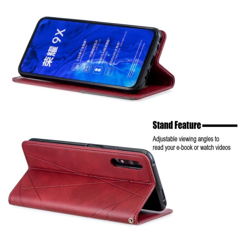 Folio-hoesje Honor 9X Pro Grijs Zwart Max Artieststijl