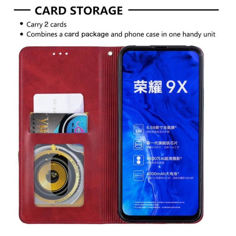 Folio-hoesje Honor 9X Pro Grijs Zwart Max Artieststijl