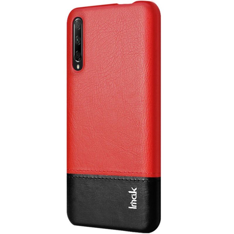 Hoesje Honor 9X Pro Rood Zwart Imak Ruiyi Serie Leereffect