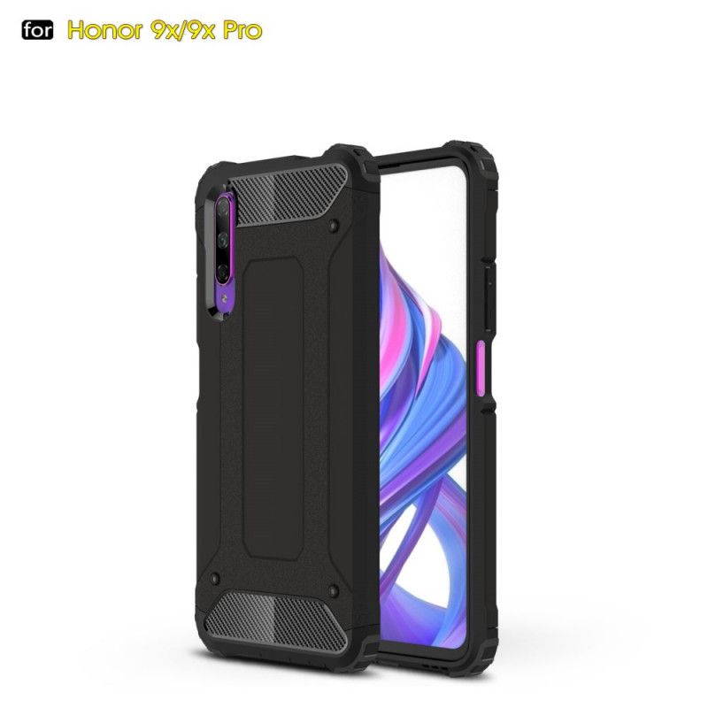 Hoesje voor Honor 9X Pro Rood Zwart Overlevende