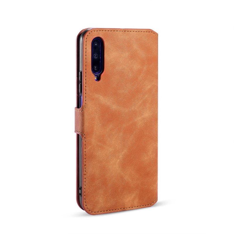 Leren Hoesje Honor 9X Pro Grijs Zwart Retro Dg.Ming