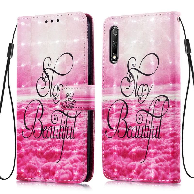 Leren Hoesje Honor 9X Pro Telefoonhoesje Blijf Mooi 3D