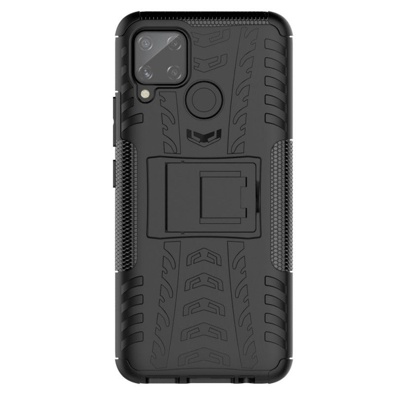 Cover Hoesje Realme C11 Wit Zwart Telefoonhoesje Ultrabestendig