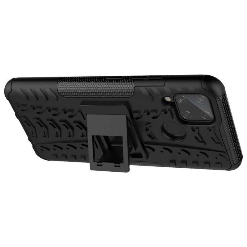 Cover Hoesje Realme C11 Wit Zwart Telefoonhoesje Ultrabestendig
