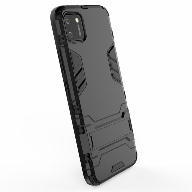 Hoesje Realme C11 Rood Zwart Ultrabestendige Tong