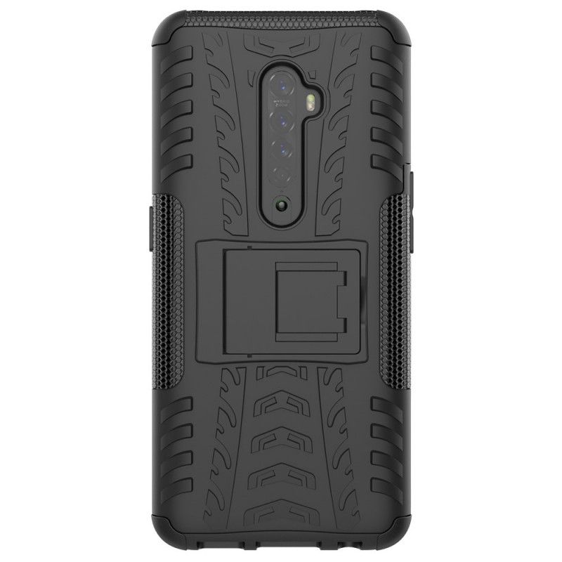 Cover Hoesje Oppo Reno 2 Wit Zwart Telefoonhoesje Ultrabestendig