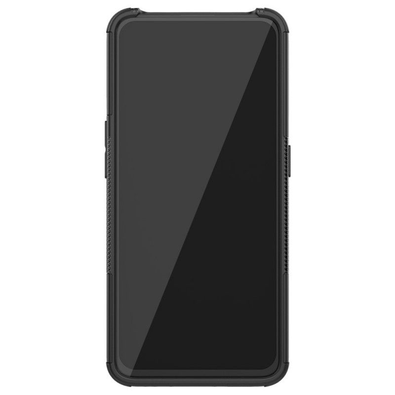 Cover Hoesje Oppo Reno 2 Wit Zwart Telefoonhoesje Ultrabestendig