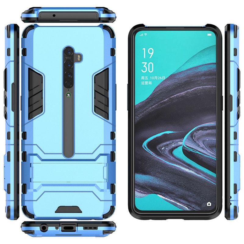 Hoesje voor Oppo Reno 2 Rood Zwart Tong