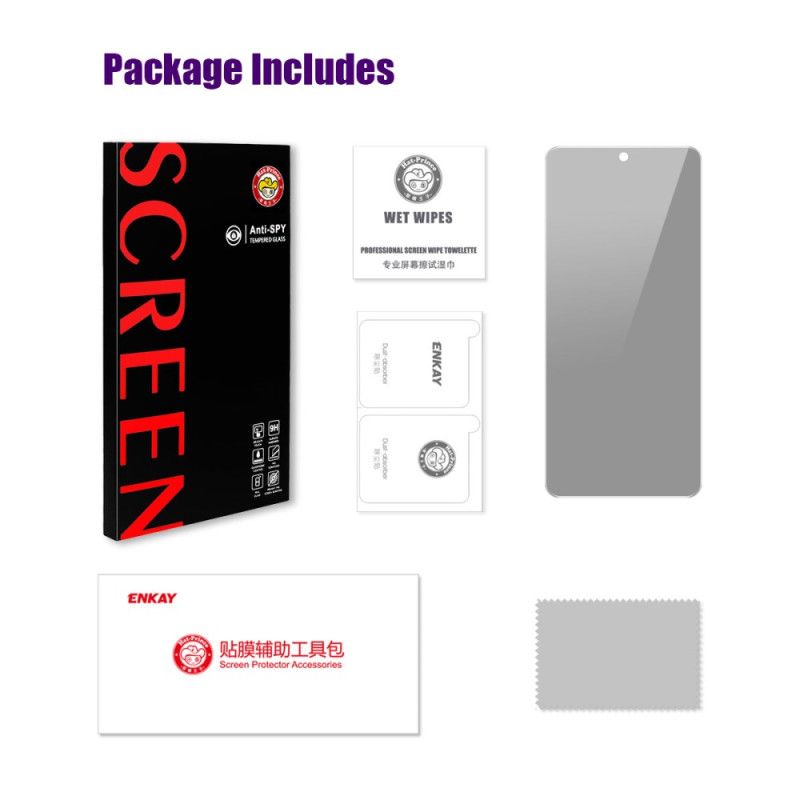 Anti-spionage Screenprotector Van Gehard Glas Voor Realme C67