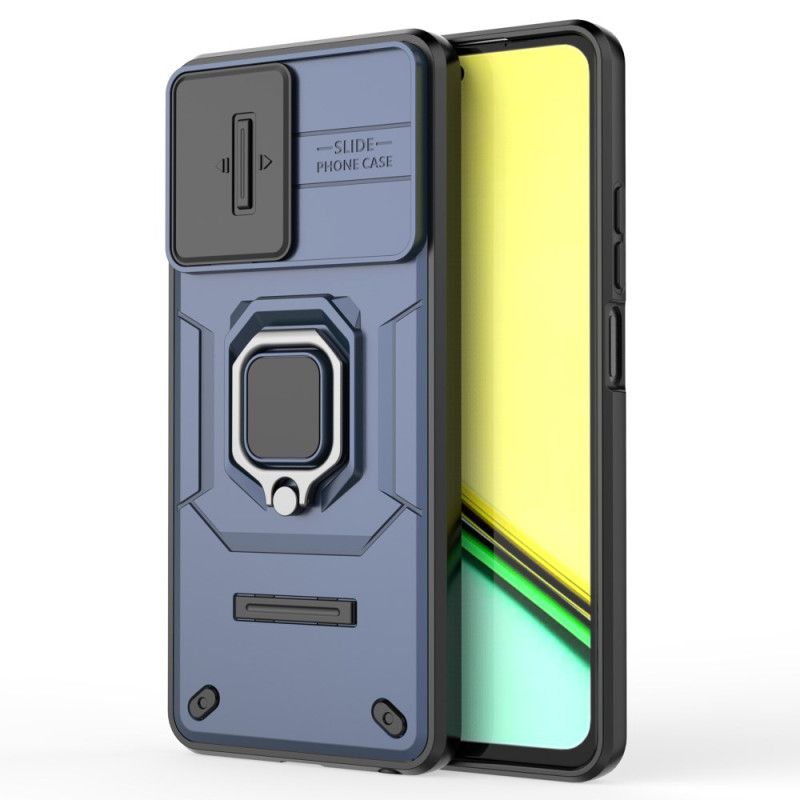 Cover Hoesje Realme C67 Telefoonhoesje Ringhouder En Verschuifbare Lenskap