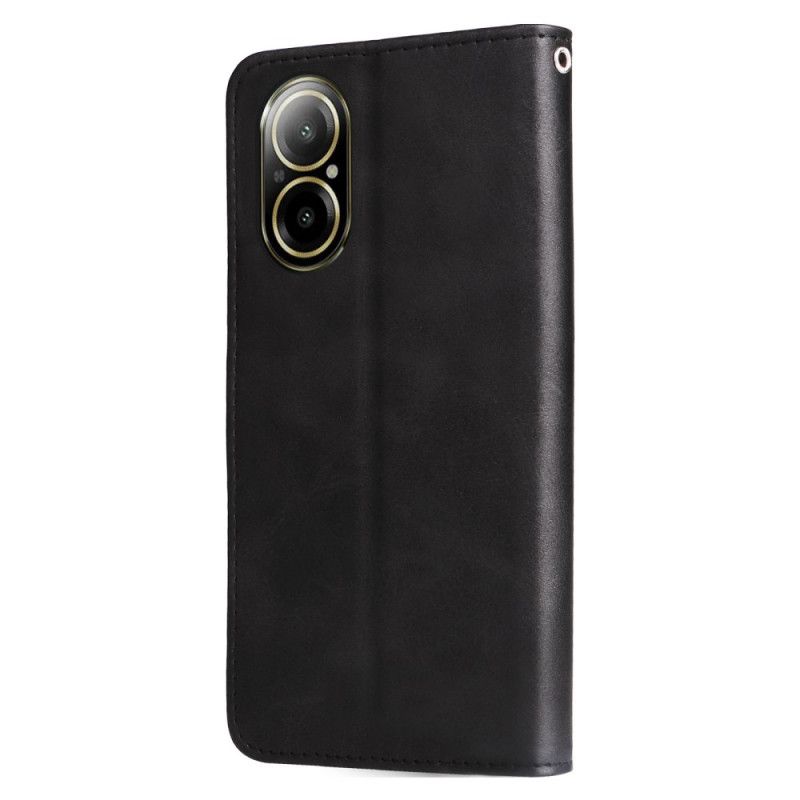 Flip Case Leren Realme C67 Portemonneetje Aan De Voorkant