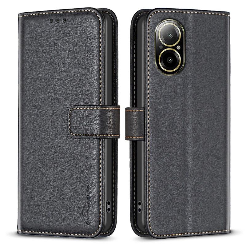 Leren Hoesje Realme C67 Klassieke Binfen Color Bescherming Hoesje