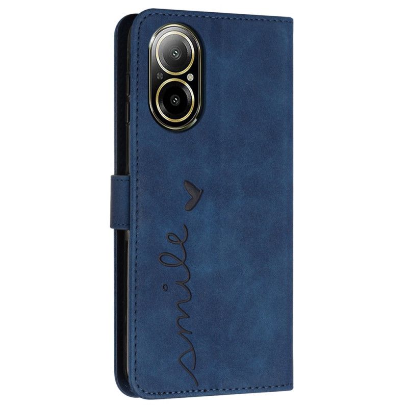 Leren Hoesje Realme C67 Smile Suède-effect