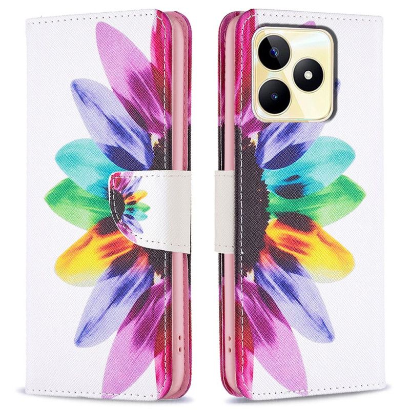 Bescherming Hoesje Realme C53 Aquarelbloem