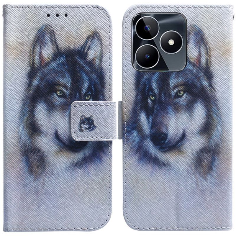 Folio-hoesje Realme C53 Wolf In Aquarel