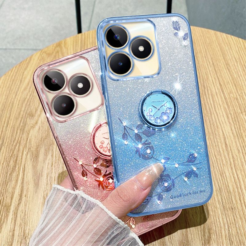 Hoesje Realme C53 Houder Met Glitter En Strasssteentjes