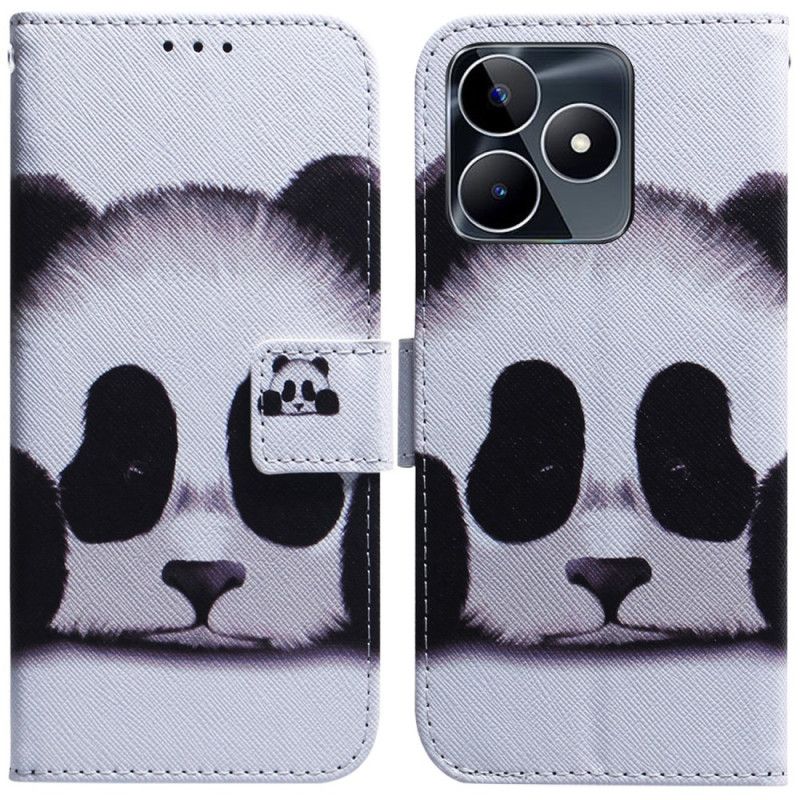 Leren Hoesje Realme C53 Panda Bescherming Hoesje