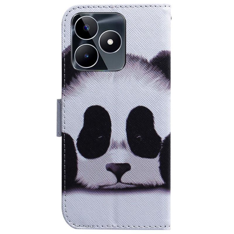 Leren Hoesje Realme C53 Panda Bescherming Hoesje