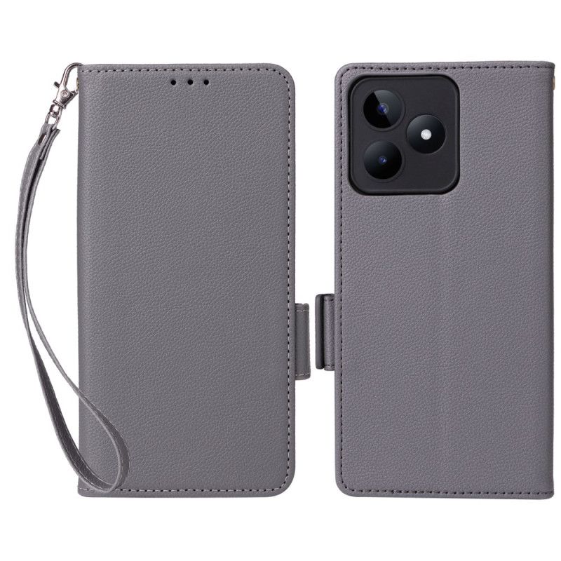 Leren Hoesje Realme C53 Ultradun Met Koord Bescherming Hoesje