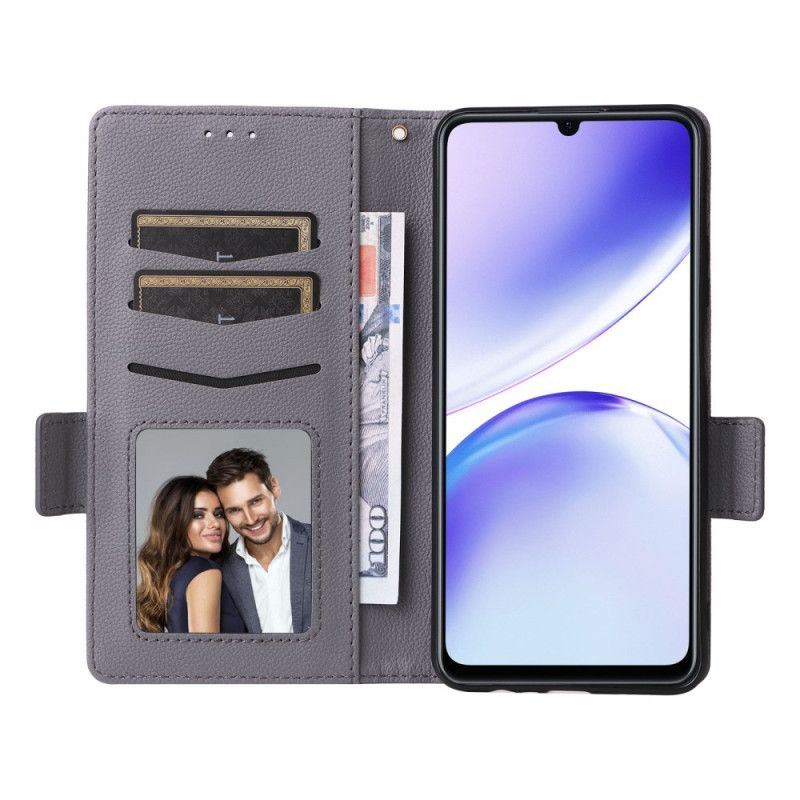 Leren Hoesje Realme C53 Ultradun Met Koord Bescherming Hoesje