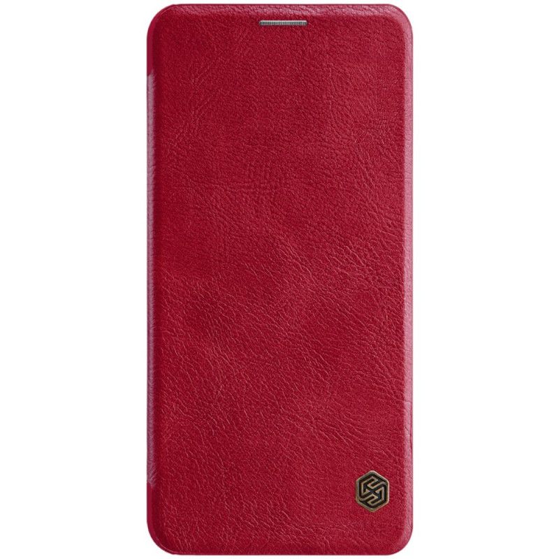 Folio-hoesje ThinQ LG G8 ThinQ Rood Zwart Telefoonhoesje Nillkin Qin-Reeks
