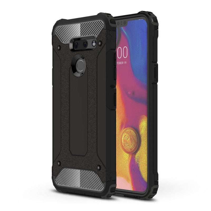Hoesje voor ThinQ LG G8 ThinQ Wit Zwart Overlevende