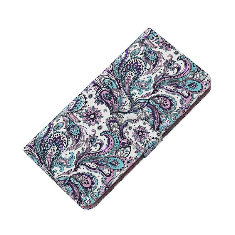 Flip Case Leren Xiaomi Redmi 9t Bloemenpatronen