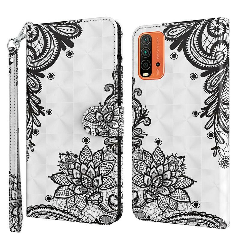 Flip Case Leren Xiaomi Redmi 9t Chique Kant