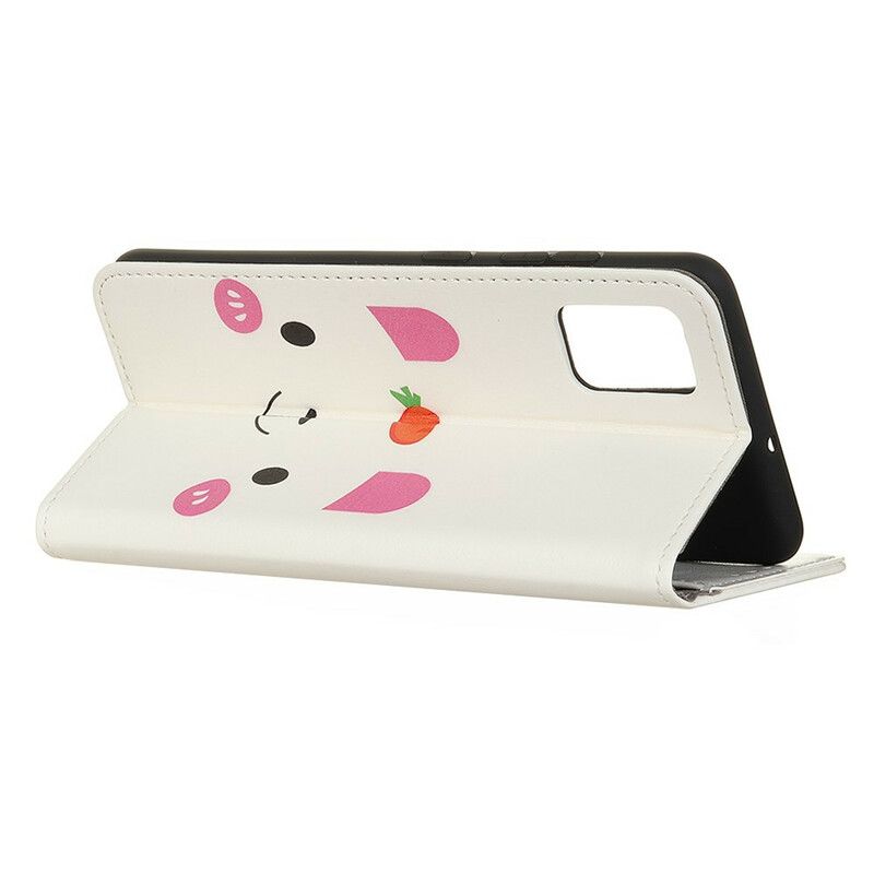 Flip Case Leren Xiaomi Redmi 9t Leuke Tekenfilm