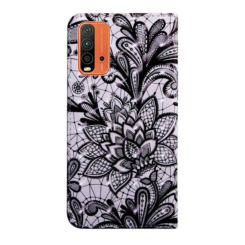Flip Case Leren Xiaomi Redmi 9t Volledig Kant