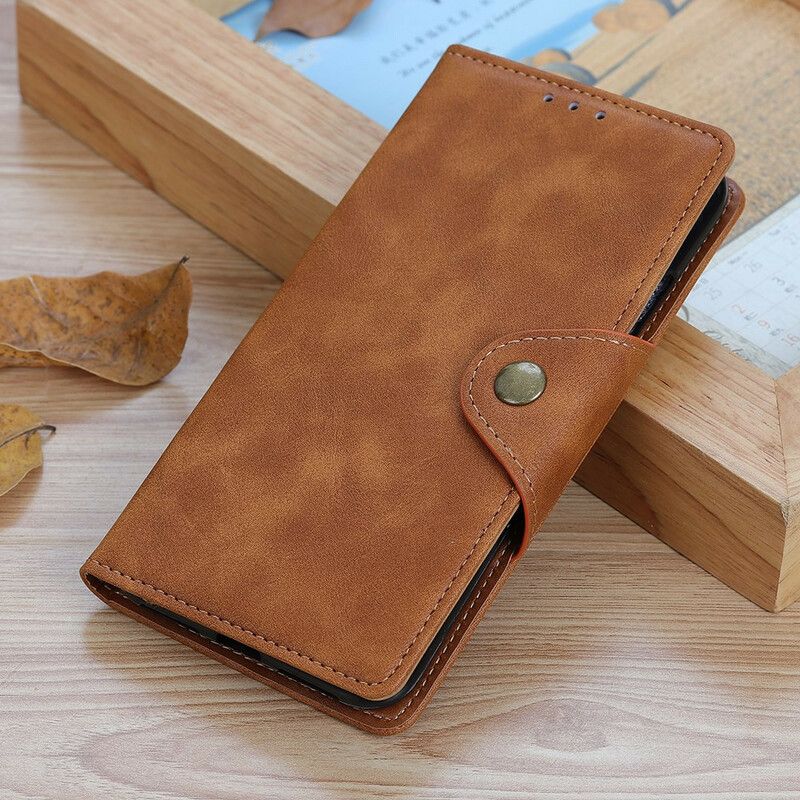 Folio-hoesje Xiaomi Redmi 9t Kunstleer Knop