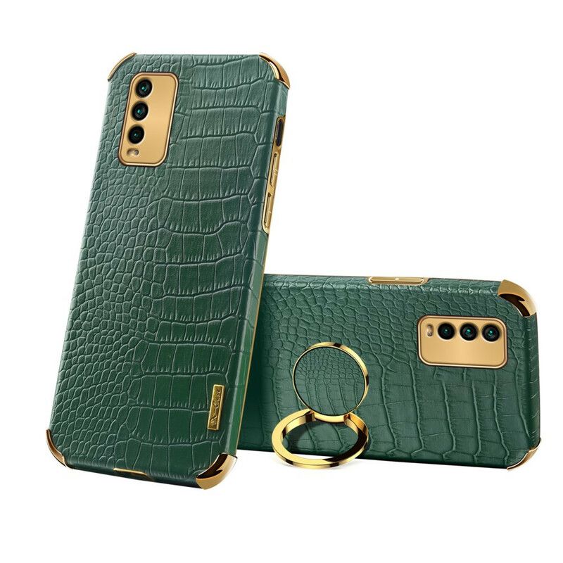 Hoesje Xiaomi Redmi 9t X-case Krokodillenleer Effect Bescherming Hoesje