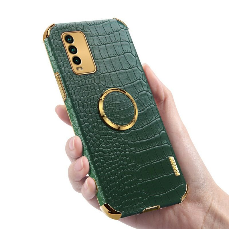 Hoesje Xiaomi Redmi 9t X-case Krokodillenleer Effect Bescherming Hoesje