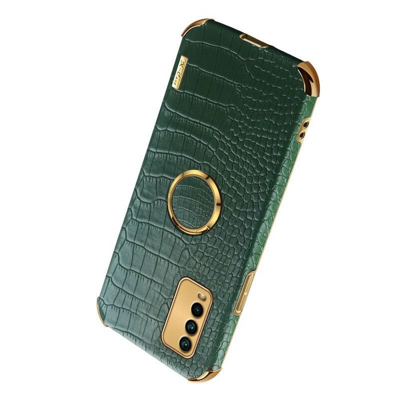 Hoesje Xiaomi Redmi 9t X-case Krokodillenleer Effect Bescherming Hoesje