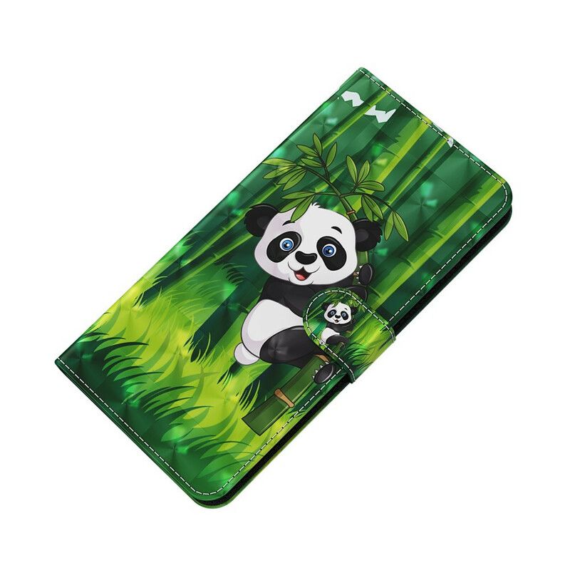 Leren Hoesje Voor Xiaomi Redmi 9t Panda En Bamboe