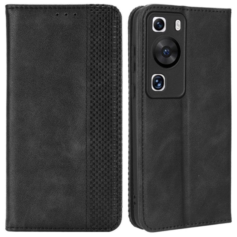 Bescherming Hoesje voor Huawei P60 Pro Folio-hoesje Gestileerde Lederen Stijl
