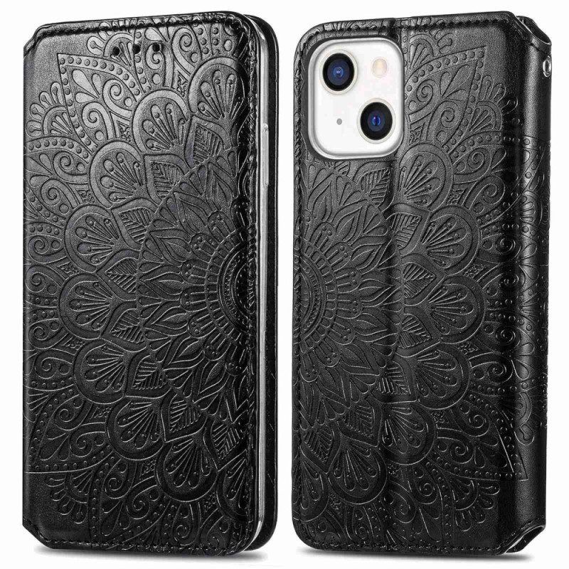 Bescherming Hoesje voor iPhone 14 Plus Folio-hoesje Mandala