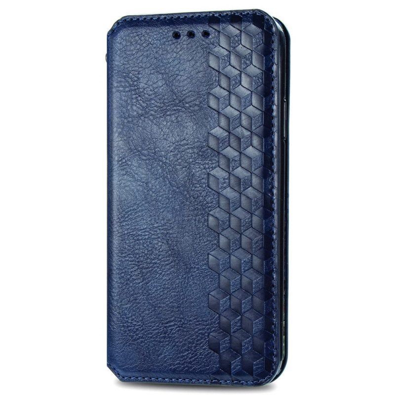 Bescherming Hoesje voor Moto E40 / E30 / E20 Folio-hoesje Leereffect Diamanttextuur