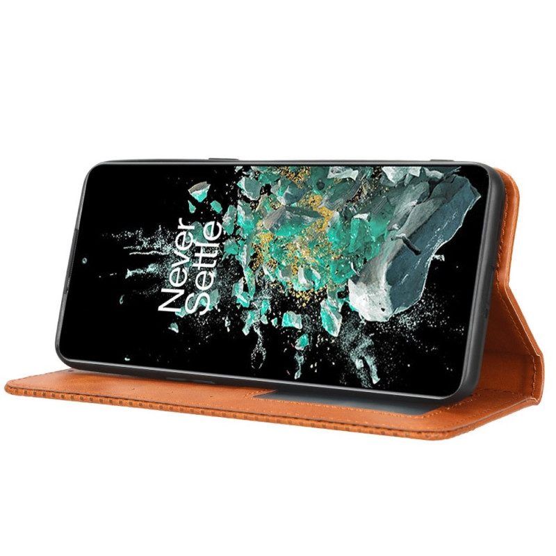 Bescherming Hoesje voor OnePlus 10T 5G Folio-hoesje Gestileerde Lederen Stijl