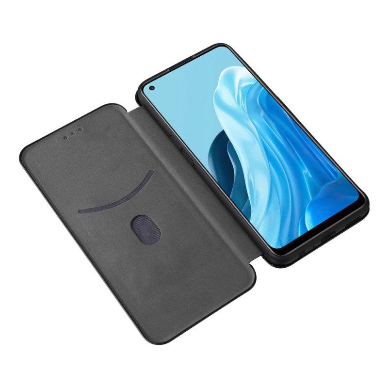 Bescherming Hoesje voor Oppo Find X5 Lite Folio-hoesje Koolstofvezel Textuur