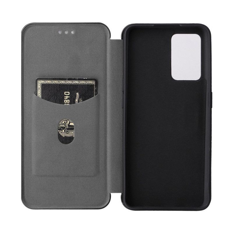 Bescherming Hoesje voor Oppo Find X5 Lite Folio-hoesje Koolstofvezel Textuur