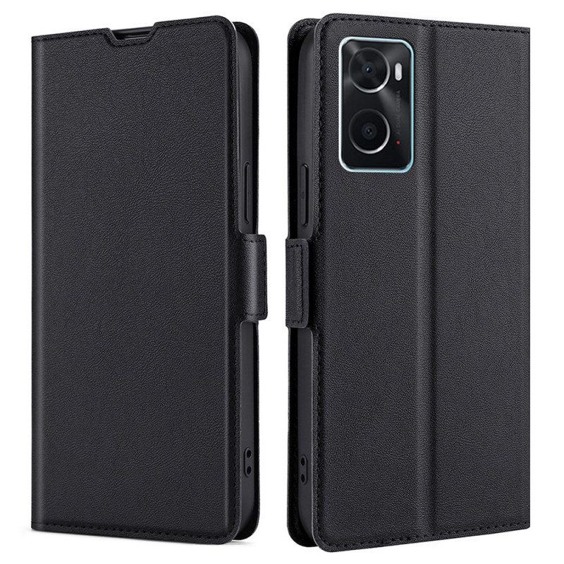 Bescherming Hoesje voor Realme 9i Folio-hoesje Ultra Fijn Kunstleer