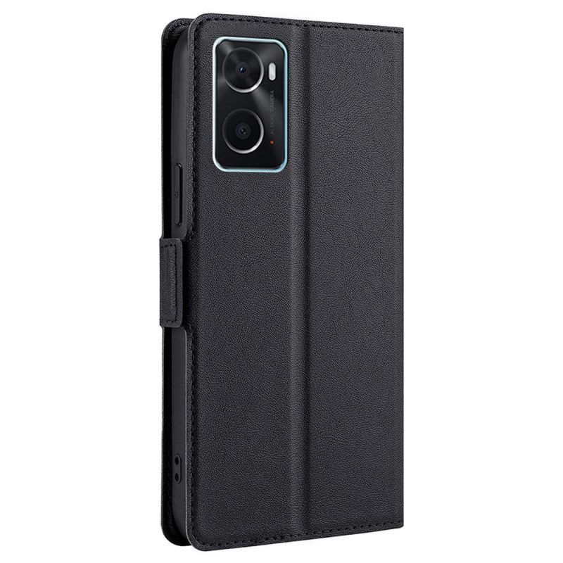 Bescherming Hoesje voor Realme 9i Folio-hoesje Ultra Fijn Kunstleer