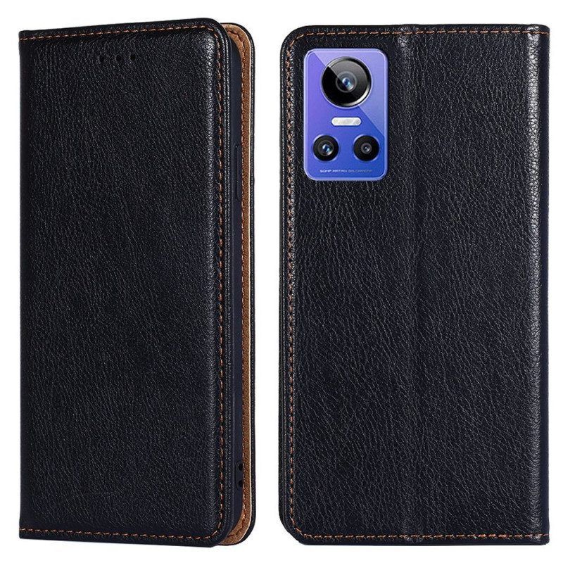 Bescherming Hoesje voor Realme GT Neo 3 Folio-hoesje Zacht Kunstleer
