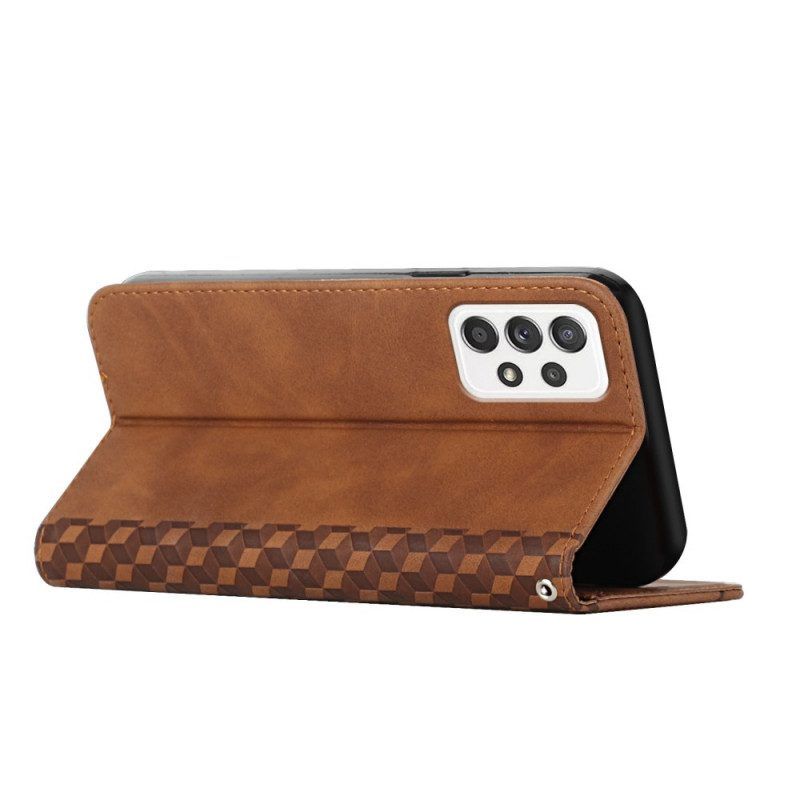 Bescherming Hoesje voor Samsung Galaxy A53 5G Folio-hoesje Stijl Leer 3d-patroon