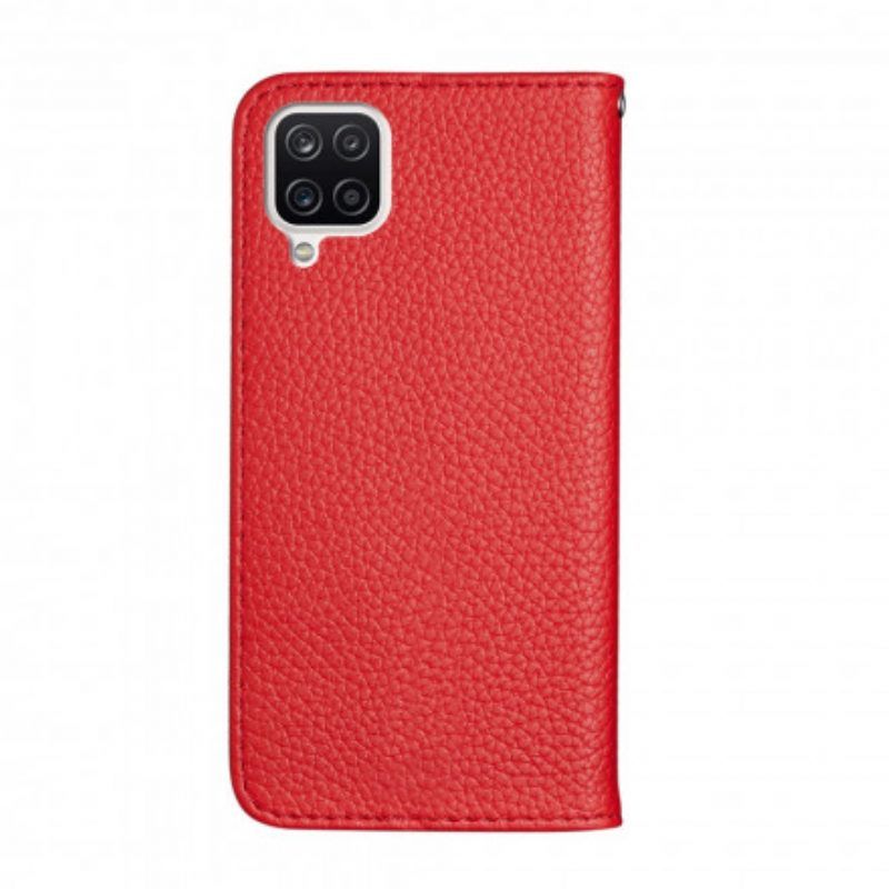 Bescherming Hoesje voor Samsung Galaxy M12 / A12 Folio-hoesje Imitatieleer Litchi Ultra Chic