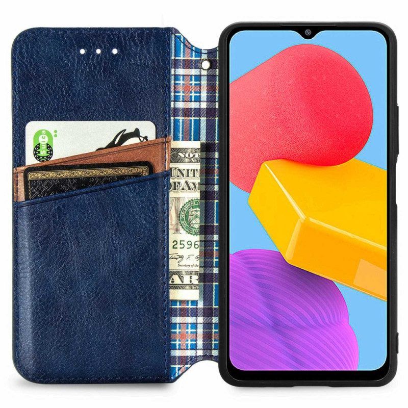 Bescherming Hoesje voor Samsung Galaxy M13 Folio-hoesje Patroon Met Leereffect