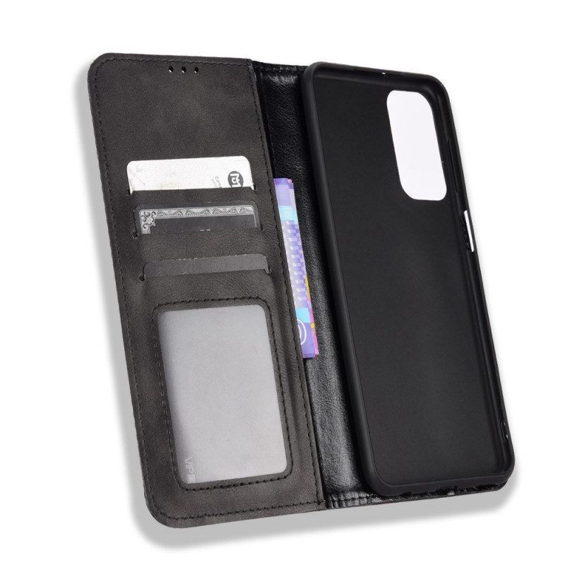 Bescherming Hoesje voor Samsung Galaxy M23 5G Folio-hoesje Gestileerd Vintage Leereffect