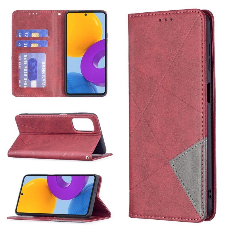 Bescherming Hoesje voor Samsung Galaxy M52 5G Folio-hoesje Patroon Van Imitatieleer