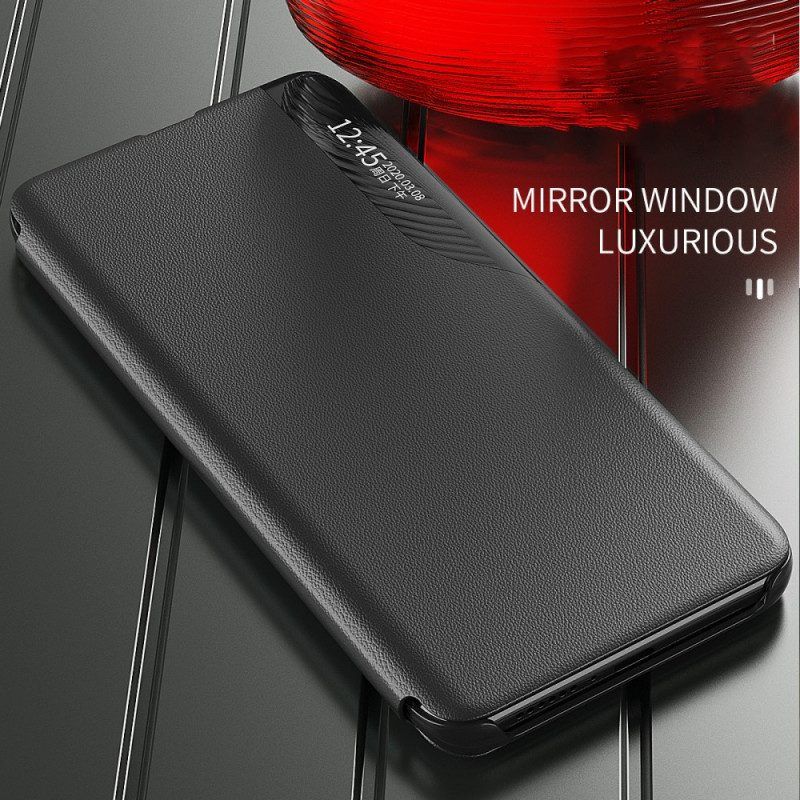 Bescherming Hoesje voor Samsung Galaxy S22 Plus 5G Getextureerd Kunstleer